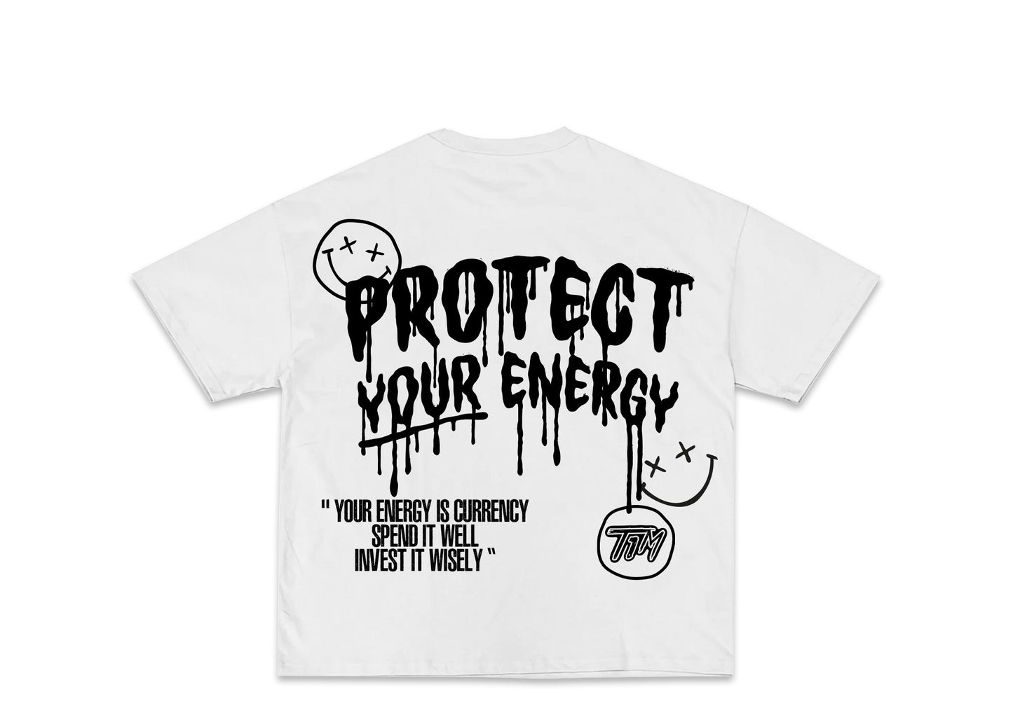 T1M SPILL TEE (WHITE)