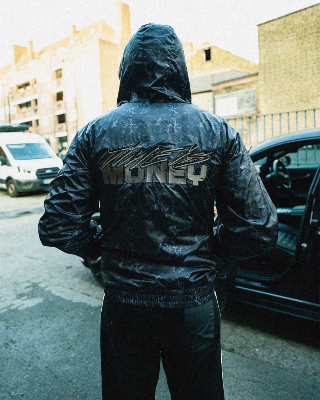 T1M BLACK CANVAS WINDBREAKER